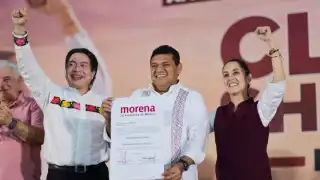 En Tabasco, Claudia sheinbaum le entregó su constancia de mayoría a Javier May, como cadidato único a la gubernatura en 2024