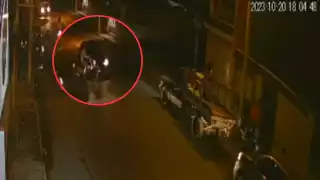 El motociclista huyó después del accidente