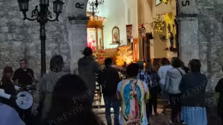 Feligreses entonan las mañanitas a la Virgen de Guadalupe en Champotón