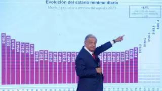 El Presidente Andrés Manuel López Obrador, anunció un aumento del 20% a partir del 1 de enero.