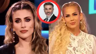 Se pusieron las cosas calientes afuera de la casa entre Niurka y Sofía. Foto: Especial