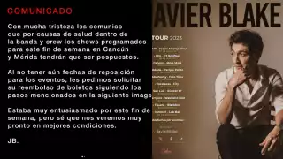 Javier Blake, exintegrante de División Minúscula, cancela conciertos en Cancún y Mérida