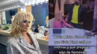 Captan a Adela Micha preparándose ante posible muerte de Silvia Pinal; "Ya no tarda en morirse"