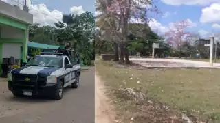 por violento fue amarrado y entregado a la policía