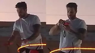 Nicola Porcella estelarizó el Carnaval de Umán