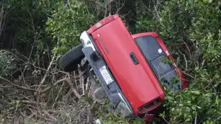 El joven resultó con lesiones en el accidente