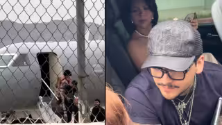 Christian Nodal y Ángela Aguilar vuelve a aparecer juntos y tomados de la mano