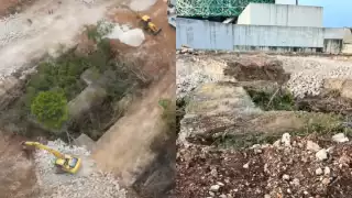     Revelan supuesto hallazgo arqueológico en la construcción de un supermercado al Norte de Mérida    