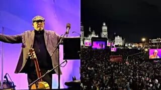 El trovador cubano, Silvio Rodríguez, ofreció un concierto gratuito la noche de este viernes en la Ciudad de México. Foto: Twitter
