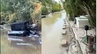 A dos días de la inundación en Holbox, una tiktoker muestra cómo luce