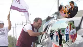 Mildred Ávila recorrió sólo unas calles de la Sm 517.