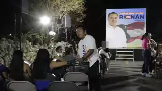 Así luce el mitin de Renán Barrera en Conkal