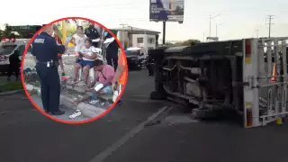 Entre los lesionados hay un menor de edad