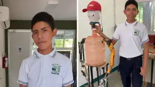 El joven es estudiante del CBTA 158 en Zanatepec, Oaxaca