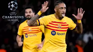 Rafinha anotó doblete para los culés