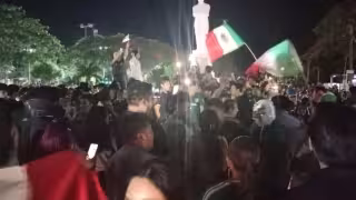 Motul se llena de fiesta para celebrar el triunfo histórico de México