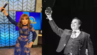Lyn May detalló que Juan Gabriel le escribió una canción en la pared del camerino del teatro Blanquita para motivarla a cantar
