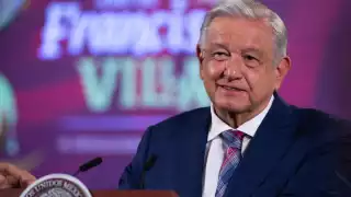 El presidente Andrés Manuel López Obrador, encabeza la conferencia mañanera de este jueves 5 de octubre