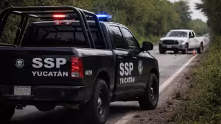 SSP Yucatán investiga detonaciones de arma de fuego  en carretera Buctzotz–Sucilá; vehículo recibe múltiples impactos