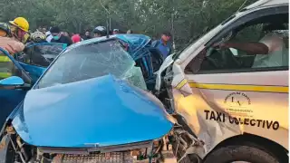 Uno de los visitantes cuya nacionalidad no se ha dado a conocer, perdió la vida, otros se encuentra heridos, así como pasajeros de la Van.