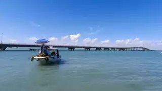 Antes del recorrido se realizó la misa en el Muelle de la Puntilla