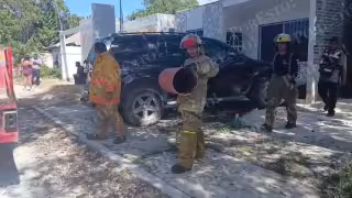 Susto en Escárcega: Fuga provoca que tanque de gas salga volando en la colonia Salsipuedes