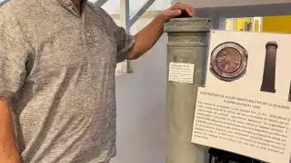 Familia usaba como cubeta una posible pieza de misil de la Segunda Guerra Mundial; ahora se exhibe en el Museo de Tizimín