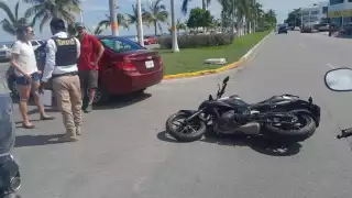 El motociclista conducía a exceso de velocidad