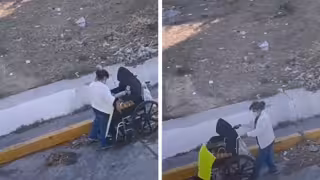 El video fue captado por una vecina