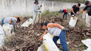 Casi 150 kilos de basura retirados en jornada de limpieza en Sacchich, Acanceh