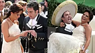 En 2007, Mara Patricia Castañeda y Vicente Fernández Jr. se unieron en matrimonio. Foto: Especial