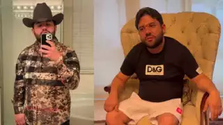 Así luce Luis R Conriquez tras el ataque que sufrió