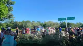 Los ejidatarios bloquearon la entrada para exigir parte del pago de entradas a la zona arqueológica