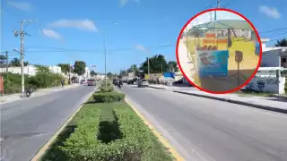 El puesto se encontraba frente de la maquiladora desde hace años