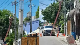 CFE deja sin luz el Centro de Playa del Carmen
