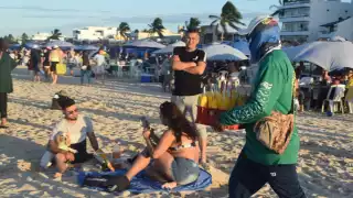 Los beneficiados fueron sobre todo vendedores ambulantes que atendían hasta a 20 personas alrededor de sus puestos