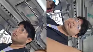 La joven decidió grabar al hombre, dándose cuenta que se tocaba mientras la veía