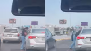 Percance vial termina de la peor manera; video muestra segundos brutales; ¿qué fue lo que pasó?