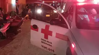 Elementos de la Cruz Roja acudieron al rescate en Progreso