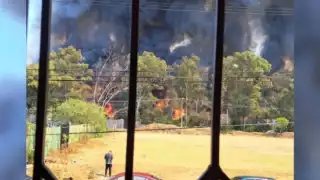 El fuego se ha extendido, coincidiendo con el tercer día de la contingencia ambiental