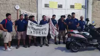El paro de labores comenzó la madrugada de este martes en Playa del Carmen