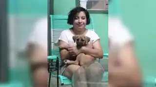 Pamela Berenice Ramos Teyer de 18 años salió acompañada de su mascota en Mérida