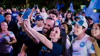 El expriísta, encabezó el mitin de Acción Nacional