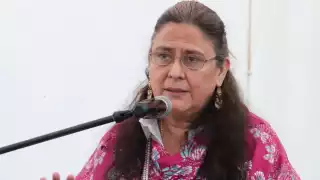 María del Rosario Orozco, esposa del finado gobernador, Miguel Barbosa Huerta