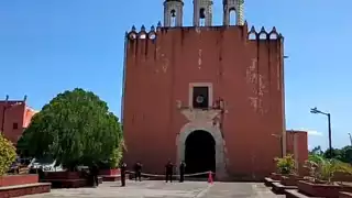Hombre se habría lanzado desde el techo de la iglesia de Homún