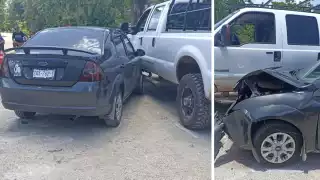 Ninguno de los dos involucrados quiso asumir la culpa del accidente