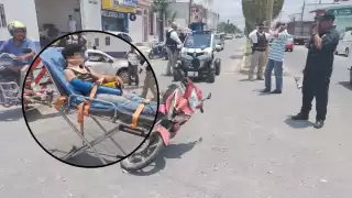 El motociclista presentó varias fracturas en el cuerpo