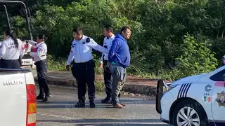 La motocicleta fue remolcada por una grúa hasta el corralón de la SPSC