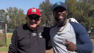 Este fue el encuentro de AMLO y Randy Arozarena