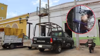 Hartos de robos, vecinos detienen y amarran a presunto ladrón en Hopelchén tras asalto